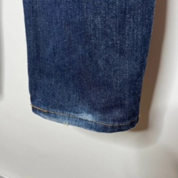 Signature Levis Men Blue Jean Distressed Relaxed Western Skater Streetwear 36X30 - Picture 3 of 7